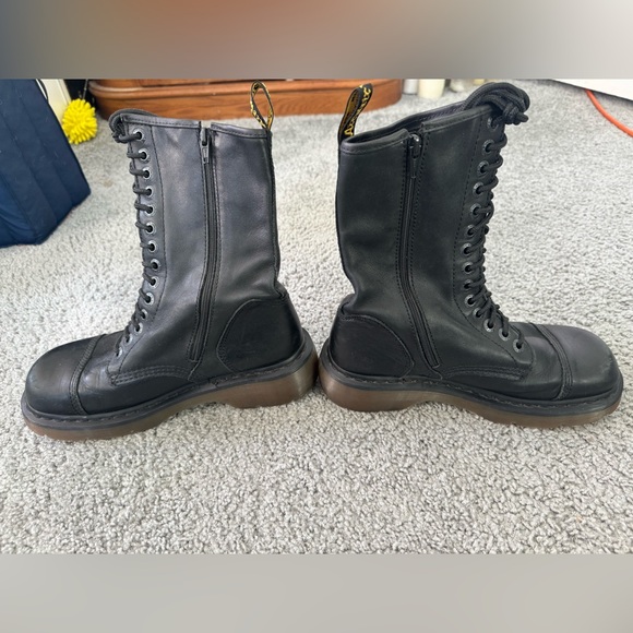 Rare Vtg Y2K Doc Martens MIRANDA Black Leather Boots - Picture 2 of 8